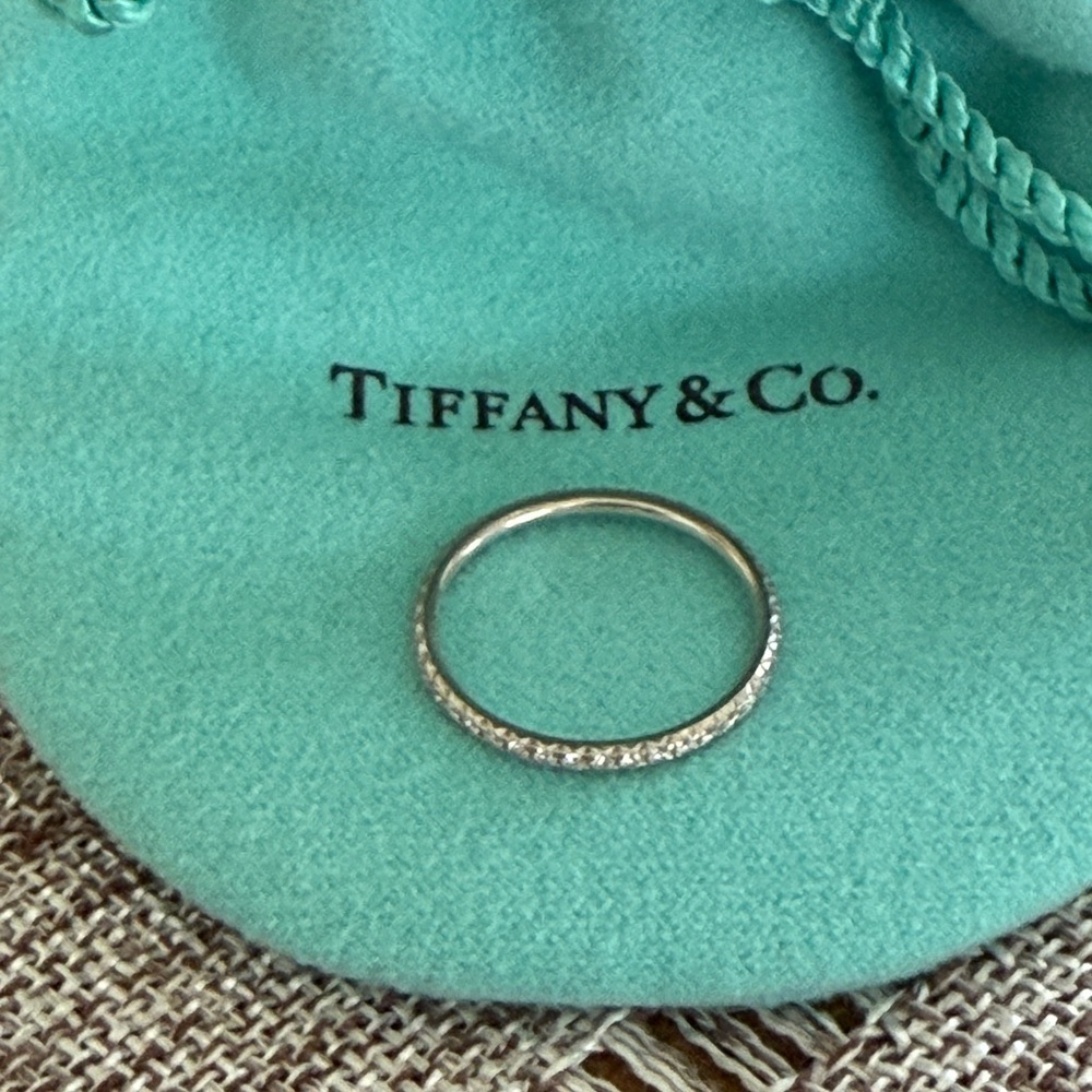 Tiffany & Co Diamond Metro Eternity Ring 18K White Gold